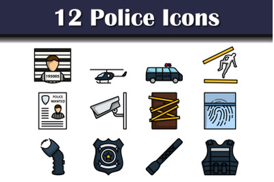 Police Icon Set