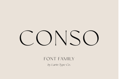 CONSO | Font Family