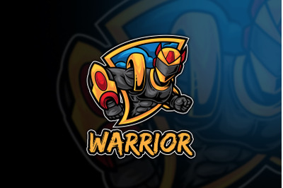 Robot Warrior Esport Logo Template