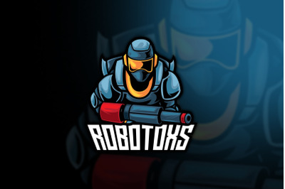 Robotoxs Robot Esport Logo Template