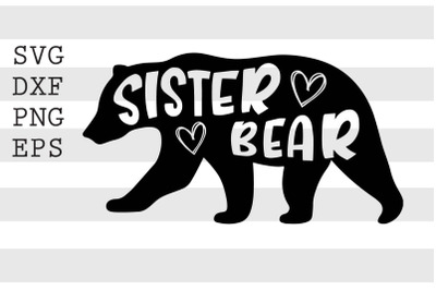 Sister bear SVG