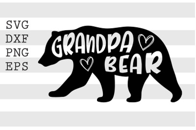 Grandpa bear SVG