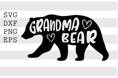 Grandma bear SVG