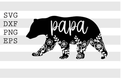 Papa bear SVG