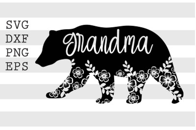 Grandma bear SVG