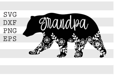 Grandpa bear SVG