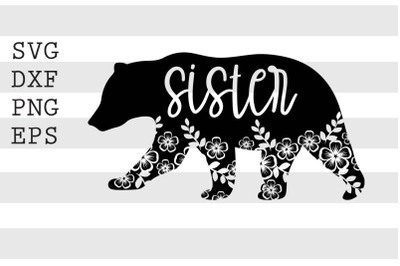 Sister bear SVG