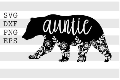 Auntie bear SVG