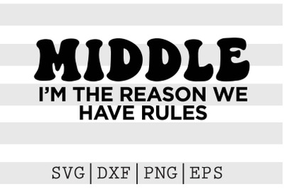 MIDDLE Im the reason we have rules SVG