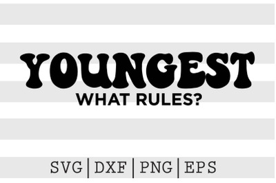 YOUNGEST What rules SVG