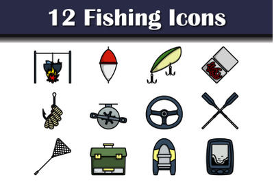 Fishing Icon Set