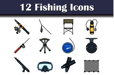 Fishing Icon Set