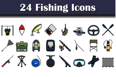 Fishing Icon Set