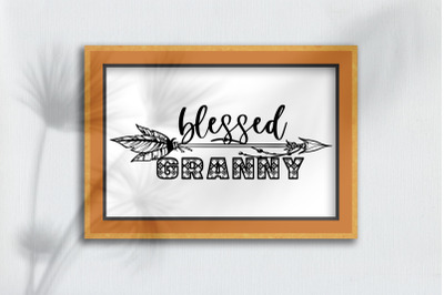 Blessed Granny Aztec SVG File