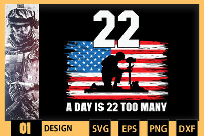 22 A Day Is 22 Too Many Veteran