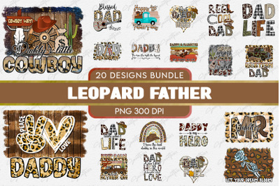 Leopard Father Sublimation Father Bundle