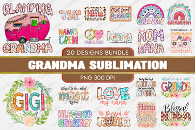 Grandma Sublimation Mother&#039;s Day Bundle