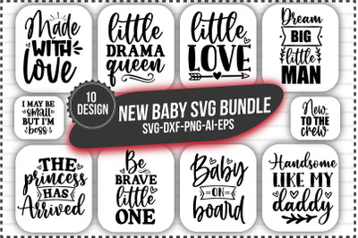 New Baby SVG Bundle