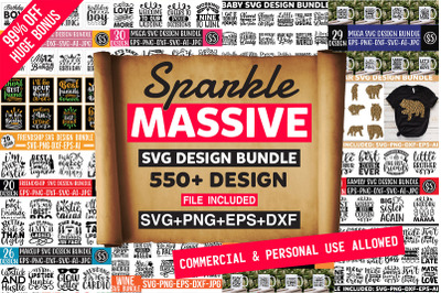 Sparkle Massive SVG Design Bundle