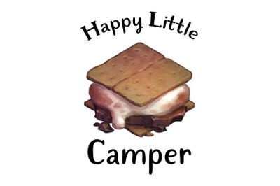 Smores Happy Little Camper Png Designs