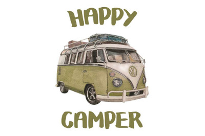 Volkswagen Happy Camper Sublimation Files
