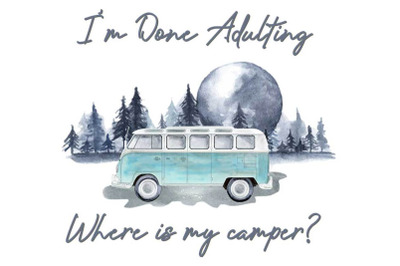 Where Is My Camper Sublimation Designs