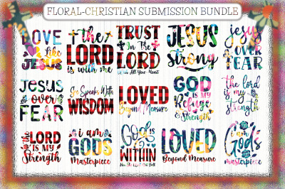 Floral-Christian Submission Bundle