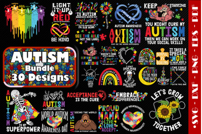 Autism Bundle-30 Designs-220405