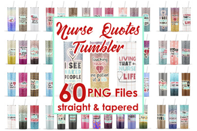 Nurse 20 Oz Tumbler Sublimation Bundle. Nurse Quotes Sublimation.