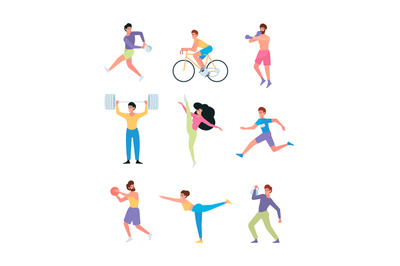 Sport people. Sport activity recreation lifestyle healthy sportive cha