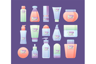 Skin creams. Antioxidant anti aging creams and care liquid products fo