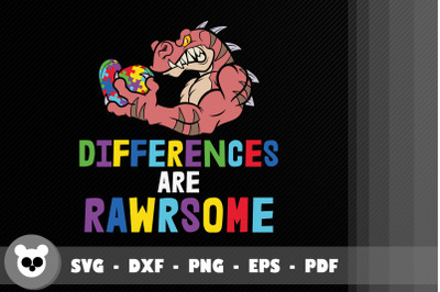 Autism Awareness Difference Are Rawrsome