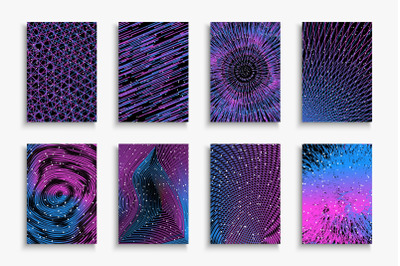 Colorful bright abstract posters