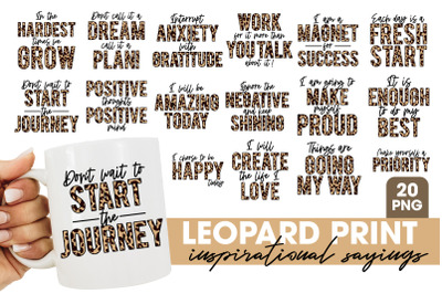 Leopard Print Sublimation Quotes | Inspiring sayings