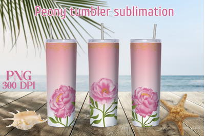 Flower tumbler design | Pink flower tumbler sublimation