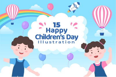 13 Happy Children&#039;s Day Celebration Illustration