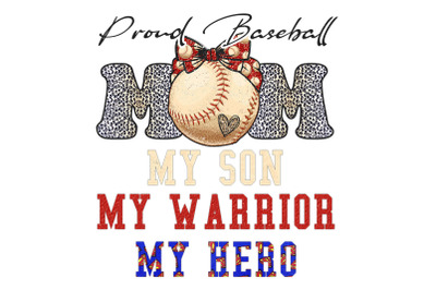 Proud Baseball Mom Sport Sublimation