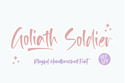 Goliath Soldier Playful Handbrushed Font