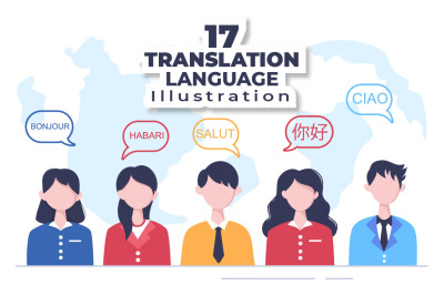 17 Translation Language Illustration