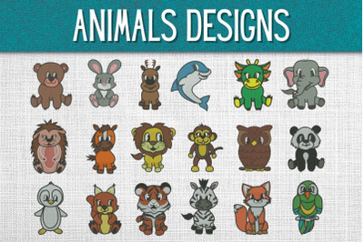 Animals Embroidery Designs