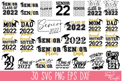 Senior 2022 Graduation SVG Bundle