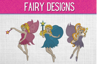 Fairy Embroidery Design Bundle