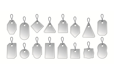 Tags templates. Marketing empty etiquetas for cardboard boxes garish v