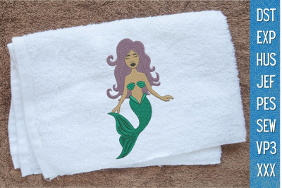 Mermaid 1 Embroidery Designs