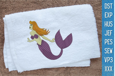 Mermaid 2&nbsp;Embroidery Designs