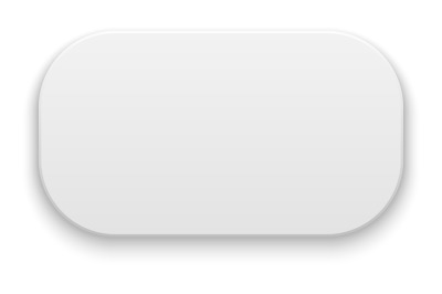 Rounded rectangle with realistic shadow. White button template