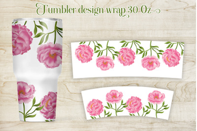 30 oz tumbler sublimation | Flower tumbler design