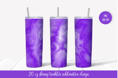 Purple Marble Skinny Tumbler Sublimation Design