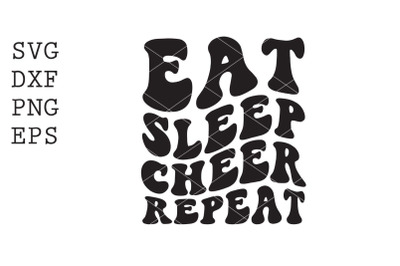 Eat Sleep Cheer Repeat SVG