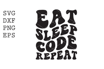 Eat Sleep Code Repeat SVG